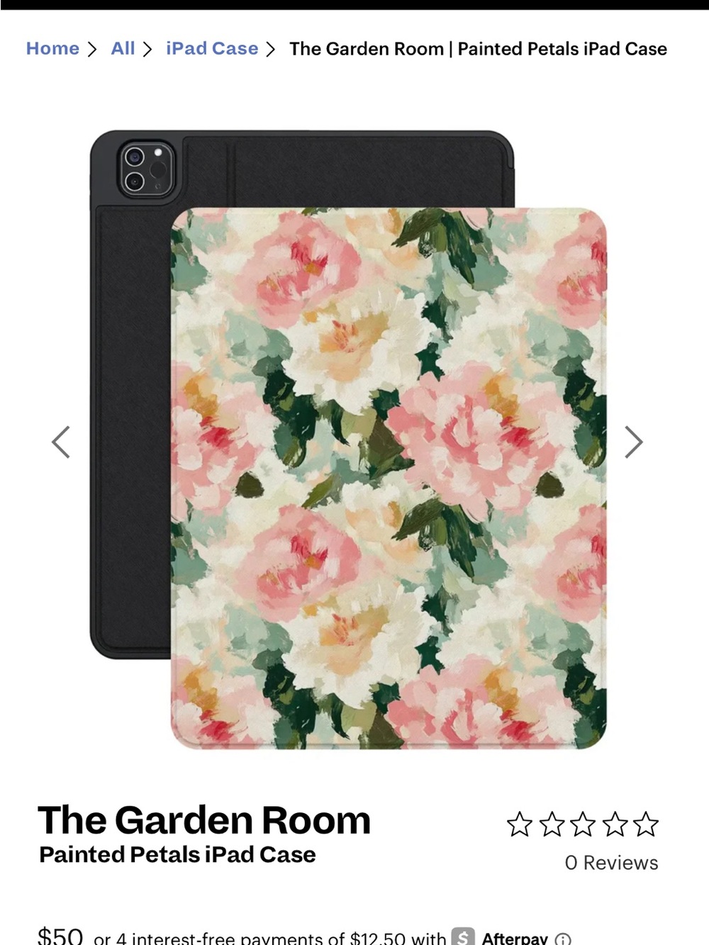 The Garden Room Painted Petals iPad Case